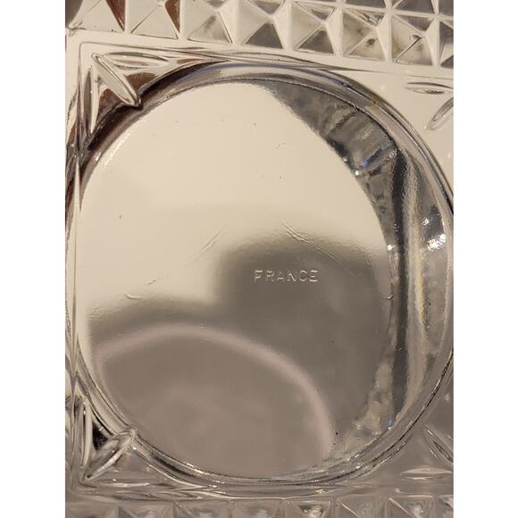 Vintage Crystal Glass Ashtray Trinket Dish Coins Keepsakes Made in France - Picture 7 of 9
